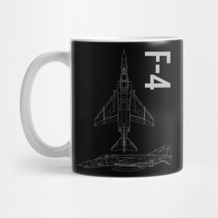 F-4 Phantom Blueprint Mug